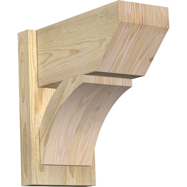 Ekena Millwork Thorton Slat Rough Sawn Outlooker, Douglas Fir, 8"W x 16"D x 16"H OUT08X16X16THR06RDF - main